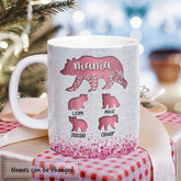 Personalized Mama Bear Tough As Mother Pink Color